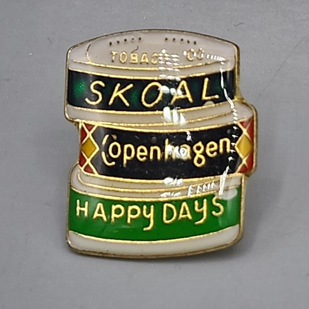 Skoal Copenhagen Happy Days Chew Tabaco Products Lapel Pin